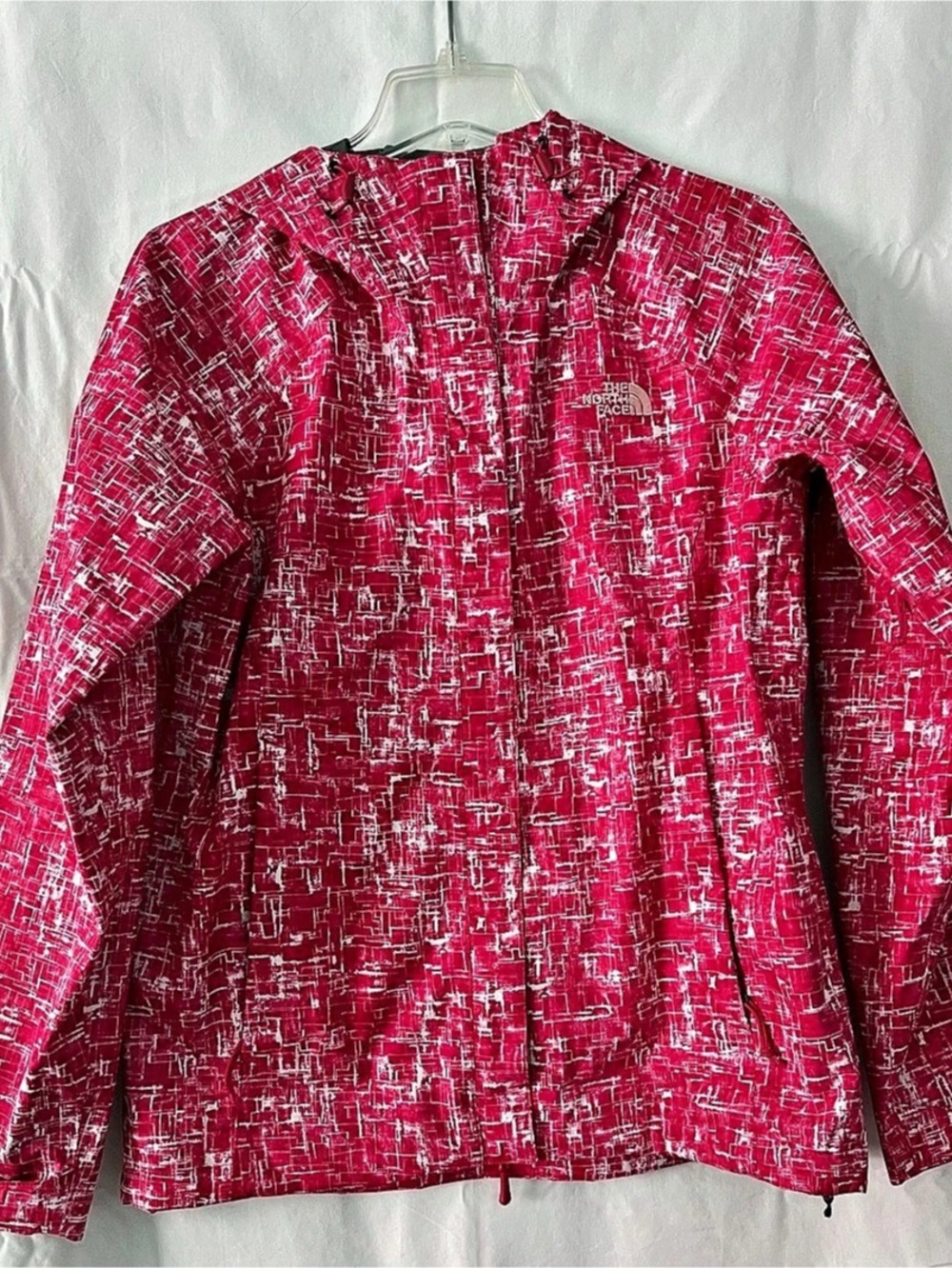 The North Face DryVent Printed Rain Jacket Women's Pink Abstract